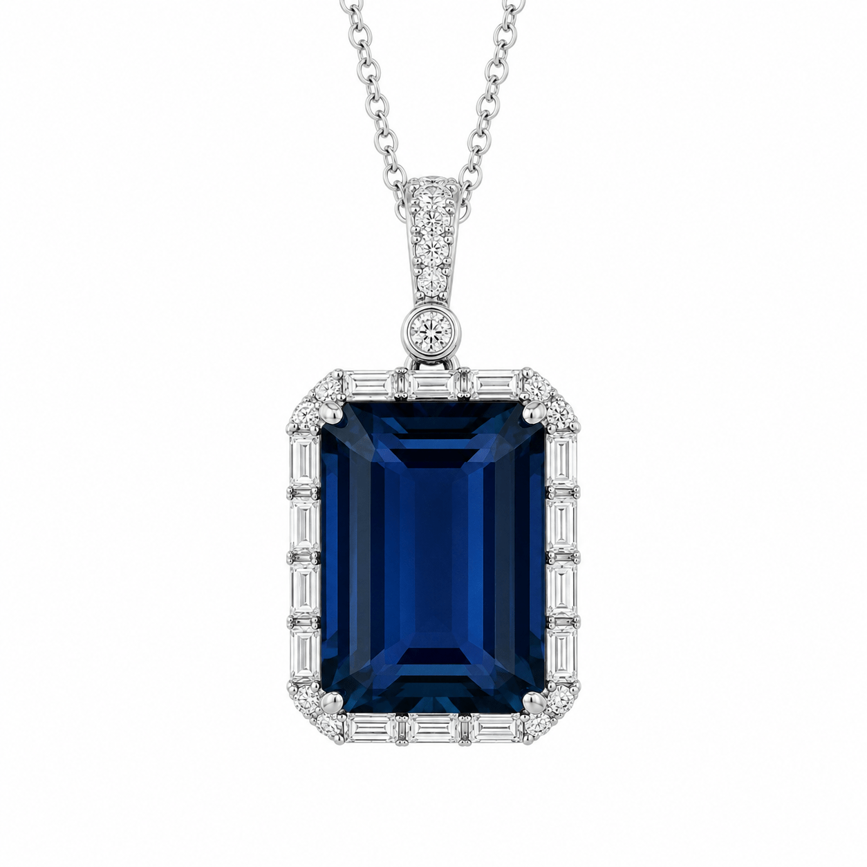 Collar de Topacio Azul (London Blue) HPWCR415MI