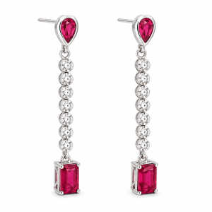 Aretes de Rubi-E-1538RU