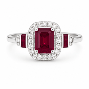 Anillo de Rubí-R-3754W