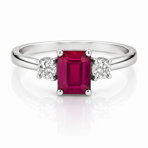 Anillo de Rubí-R-3758W