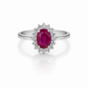 Anillo de Rubí-R-3759WR