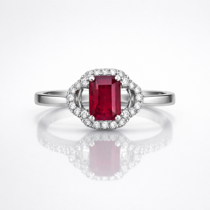 Anillo de Rubí-R-3808