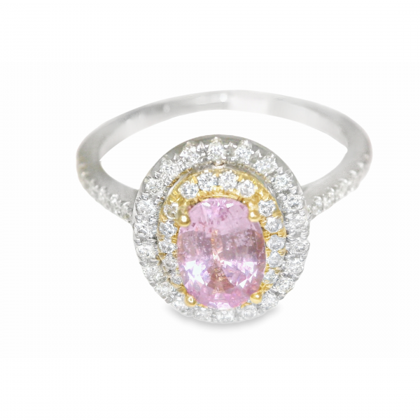 Anillo de Zafiro rosado-AN-6432