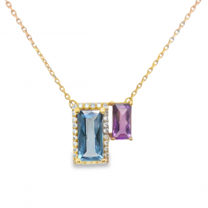 Collar de Amatista y Topacio 1001838134