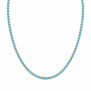 Collar tennis de Turquesa-203665