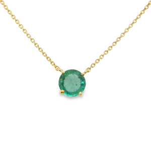 Collar Solitario de Esmeralda-CO-6394