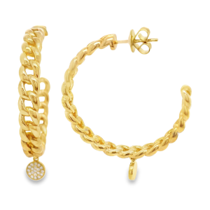 Aretes de oro -Diamantes-AR-1269