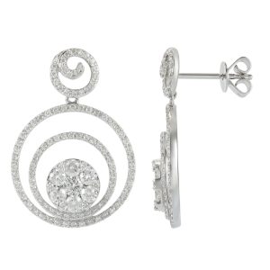 Aretes de Diamante-V406DWC4WK