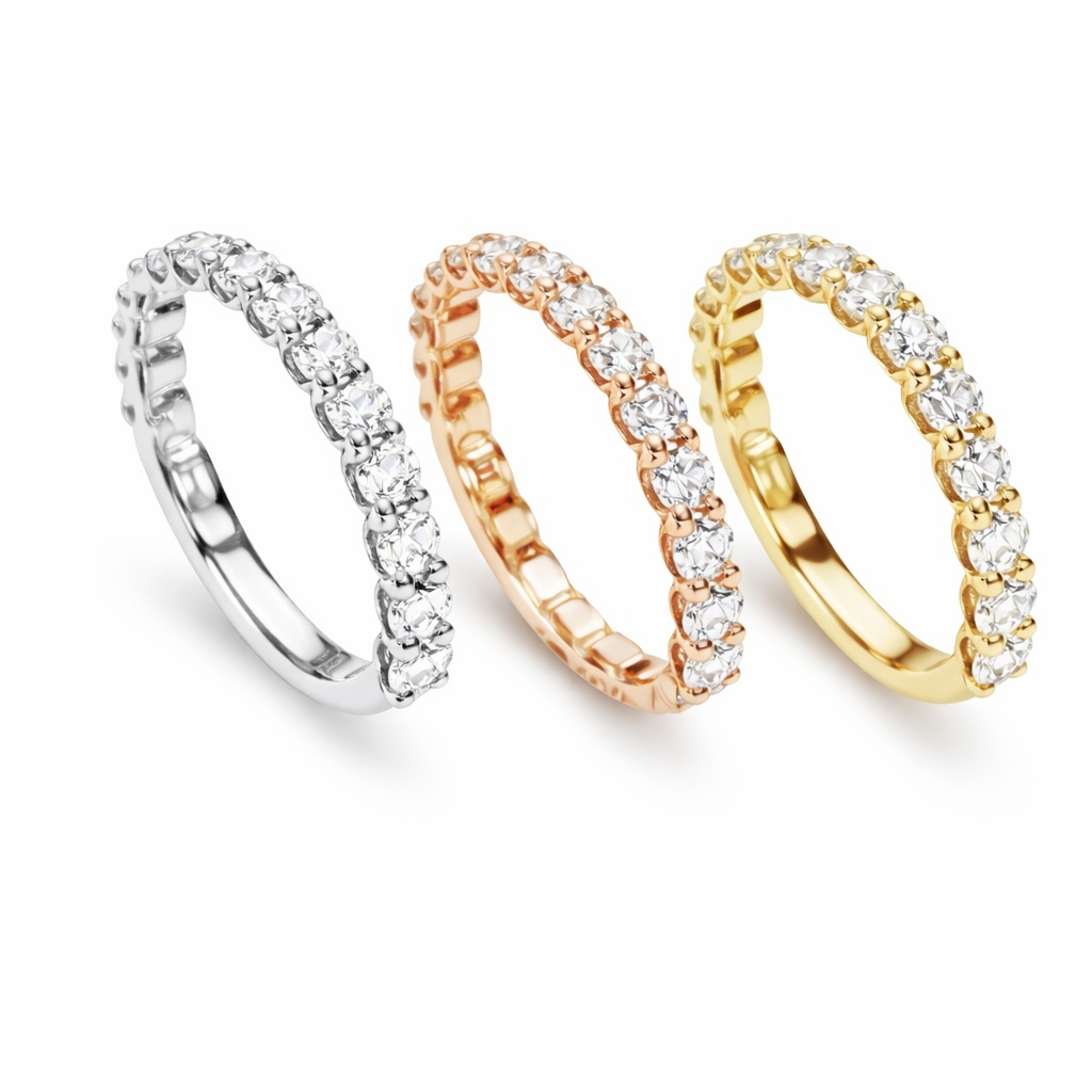 Bandas de Matrimonio con Diamantes