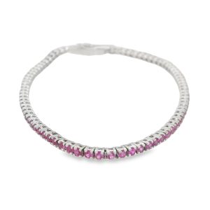 Pulsera de Zafiro Rosado-71209