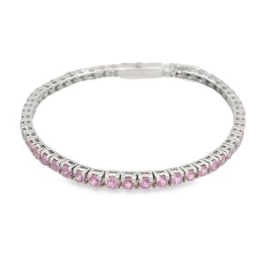 Pulsera de Zafiro Rosado-72421