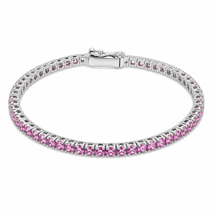 Pulsera de Zafiro Rosado-72872