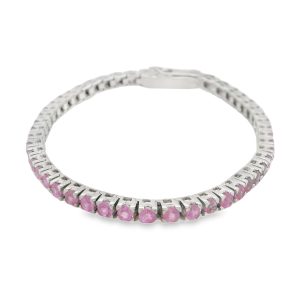Pulsera de Zafiro Rosado-73728