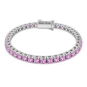 Pulsera de Zafiro Rosado-73728