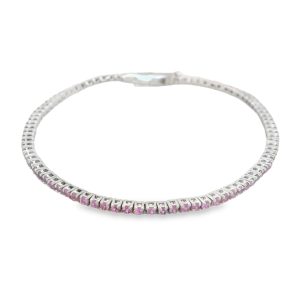 Pulsera de Zafiro Rosado-73983