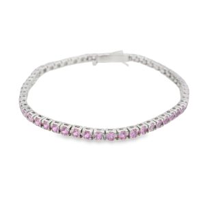 Pulsera de Zafiro Rosado-74085