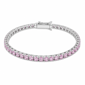 Pulsera de Zafiro Rosado-74085