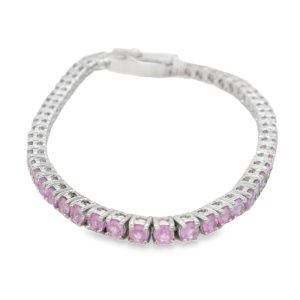 Pulsera de Zafiro Rosado-75271