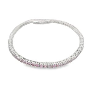Pulsera de Zafiro Rosado-75278