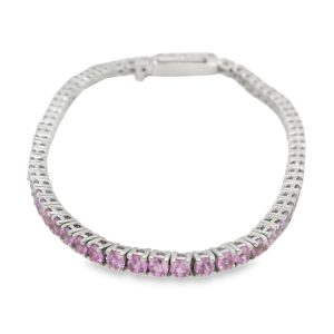 Pulsera de Zafiro Rosado-75351