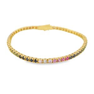 Pulsera de Zafiro Multicolor-75843