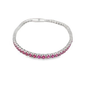 Pulsera de Zafiro Rosado-76162