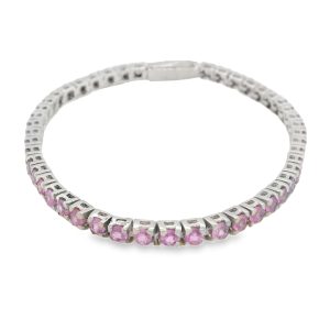Pulsera de Zafiro Rosado-76623
