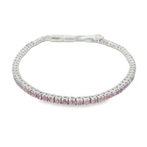 Pulsera de Zafiro Rosado-77245