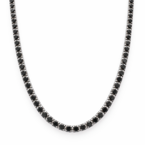 Collar Tennis de Diamantes negros-1002130428