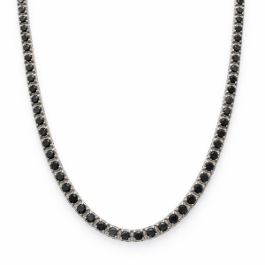 Collar Tennis de Diamantes negros-1002453263