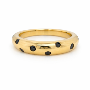 Anillo de Diamantes Negros-AN-6023